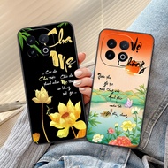 Case for Vivo IQ00 13 lotus calligraphy, parents, peace