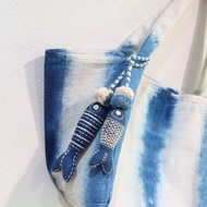 Indigo Tie Dye Cotton Bag