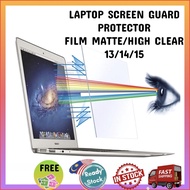 High Clear Matte Screen Protector for 13 Inch 14 Inch 15 Inch/Screen Guard/LCD Screen Protector for 