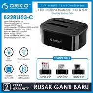 ORICO 2.5/3.5 inch USB3.0 1 to 1 Clone Dual-bay HDD & SSD 6218US3 / 6228US3-C