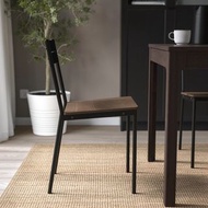 [95%新] IKEA 啡色樺木夾板椅子 黑色鋼框 極少用 (原價$250/1張) (已絕版)