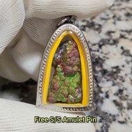 Colorful Pillar Leklai Pendant 彩柱力泥吊坠 Leklai Amulet 马来西亚力泥 100% Natural Leklai