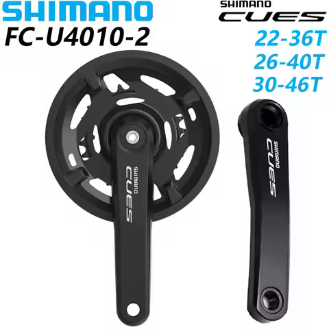 SHIMANO CUES FC-U4010-2 2-PIECE CRANKSET 2x11/10/9S 170MM 40-26T 46-30T 22-36T For MTB Original Shim