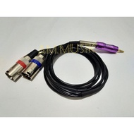 MALE TO MINI 3.55MM STEREO JACK CABLE PER MUSICHOUSE 120CM