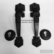 House door Handle / house door Handle 28cm + antique key hole