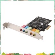 PCIe Sound Card PCI-E X1 CMI8738 Chip 32/64 Bit Sound Card Stereo 5.1 Channel Desktop Built-in Sound