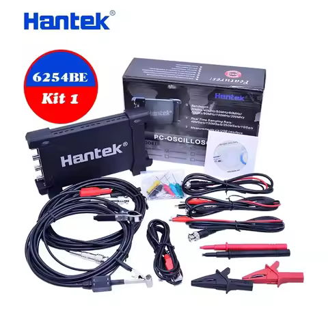 Hantek Portable PC USB digital Oscilloscope 4-channels Automotive diagnostic function Oscilloscope 6