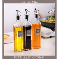 Oil Dispenser Glass condiment bottle Glass oil bottle Glass sauce bottle Vinegar bottle Botol minyak