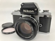Nikon F2 Photomic 銀色膠卷相機 New Nikkor 50mm f/1.4 鏡頭曝光計操作快門光圈葉片