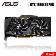 Used ASUS GTX 1660 super 6GB GAMING Video Cards GPU Graphic Card GTX 1660S 6G