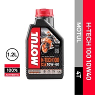 MOTUL H-TECH 100 10W40 4T FULLY SYNTHETIC ENGINE OIL VIETNAM 1.2L / 1.2 LITER (MINYAK HITAM MOTOR RS