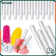 SERENDI Popsicle Sticks, Transparent Acrylic Popsicle Mold, Replacement Reusable Cake Pop Sticks