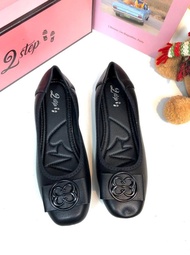 2STEP - XIN108 SEPATU FLATSHOES KERJA WANITA BAHAN PU SINTETIS