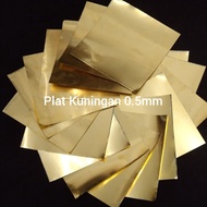 Brass plate thickness 0.5mm 150mm x 150mm/ sheet