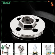 TEALY Hexagon Flange Nut, Quick Change Metal Alloy Locking Flange Nut, Practical Hardness Angle Grinder Disc Clamp for Type 100 Angle Grinder Power Tools Accessories