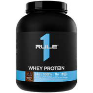 Rule 1 R1 Whey Blend Chocolate Fudge - 5 lbs Powder - 24g 3 Protein Sources + 5g BCAAs - 65 Servings