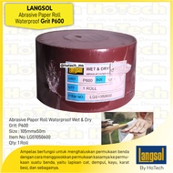 Sandpaper Roll | Langsol | Abrasive Cloth Roll, Waterproof P600