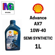 ORIGINAL SHELL MALAYSIA Advance AX7 10W-40 1L