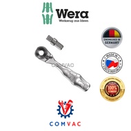 Wera - 8001 A Zyklop Mini 1 Bit Ratchet ¼" SB with ¼" drive (87mm Length), 2 pieces