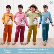 FOREVER SWEET | One Set of Girls' Sleepwear Set PP Long Pants 4-8 AS 952 - 1, AT 910, AU 110