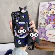 Samsung Galaxy M30 A40S A6 2018 A6S A6 Plus J8 2018 A8 M20 M10 M14 M54 F54 2018 A8S A8 Plus 2018 Cute Cartoon Kulomi Phone Case With Doll and Holder Lanyard