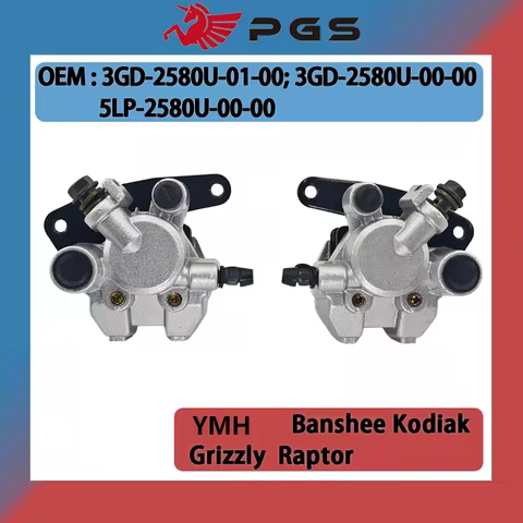 Front Brake Caliper Kit for Yamaha Banshee 350 Big Bear 250 350 400 Blaster 200 Wolverine 350 3GD-25