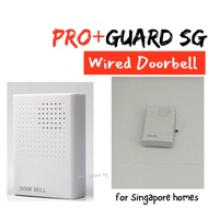 [SG] Wired Doorbell for Singapore BTO resale HDB Condo Home Alarm System Door Bell (with battery compartment)