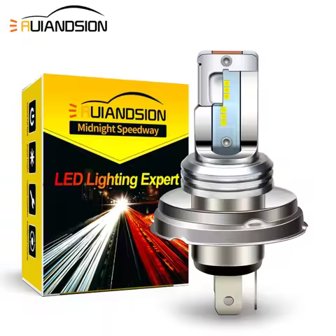 AC/DC 6-24V P45T H4 P36D 2016 12SMD LED Motorcycle Headlight Bulb White 6000K Moto Hi/Lo Beam Light 