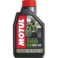 MOTUL 5100 15W-50 4T Engine Oil Motorcycle Minyak Hitam 4T 15W50 Technosynthese Ester