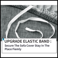 Solid Color Universal Sofa Cover 1/2/3/4/L Shape Takip ng Sofa Super Soft Stretchable