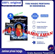 MAGIC POWER TISU ICE BLAST 1 BOX 6 SACHET / ANTISEPTIC TISSUE MAGIC ICE BLAST 1 BOX 6 PC