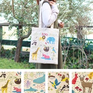 【預訂】印度製 日本可愛動物帆布袋
