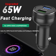 Upgraded 65W SUPERVOOC 2.0 Car Charger Fast Car Charging Type-C Cable For OPPO Find X2 Pro Reno 3 4 Ace 2 X20 X2 Realme X50 Pro