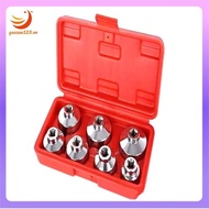 [gaozuo523.vn] 7 Pieces Oil Filter Socket Wrench 24mm to 38mm 3/8-Inch Drive Oil Filter Removal Sock