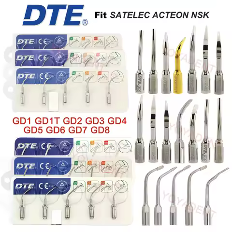 Woodpecker DTE Tips Dental Ultrasonic Scaling Tip Fit SATELEC ACTEON NSK Scaler Handpiece Dentistry 