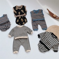 Children s Knitted Suit Korean Style Children s Wear Baby s Autumn Wear Boy s Sweater Suit Baby s Au