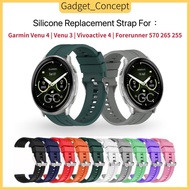 Strap For Garmin Venu 4 Venu 3 Venu 2 , Garmin vivoactive 4 Garmin Forerunner 265 255 570 (47mm) Sil