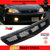 HONDA CIVIC EK 99 FRONT BUMPER GRILL ABS MATERIAL WITH RS LOGO