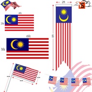 BENDERA MALAYSIA 3X6/2X4/2X8 BENDERA TANGAN /BENDERA KERETA/BUNTING MALAYSIA(READY STOCK)