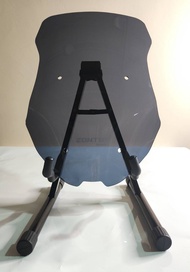 ชิวแต่ง Pz1 for Zontes 368G งานพรีเมี่ยมทรง sport สูงเท่าเดิม งานหนา4 มิล สีสโม๊ค laser cutting -*