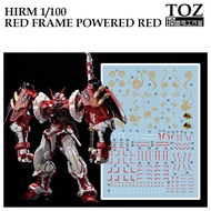 [ TOZ ] HIRM 02  HIRM 1/100  POWER RED ASTRAY RED FRAME WATER SLIDE DECAL[WHITE / RED FLUORESCENT] M