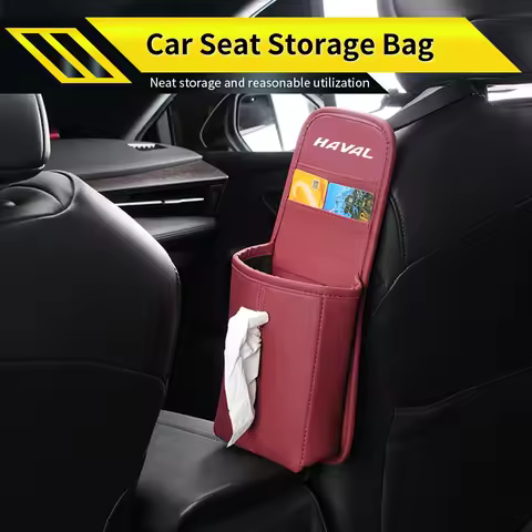 Leather Car Seat Side Storage Bag Tissue Box Interior Accessory For Great Wall Haval F7 H6 H2 H3 H5 