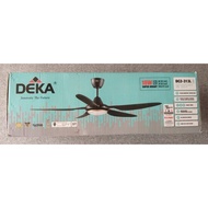 Ceiling Fan Deka DC2-313L (Black) DC Motor with Remote Control &amp; 3 Colours LED Light