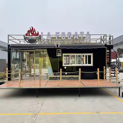 Mobile Food Trailer Commercial Outdoor Catering Food Cart Portable Snack Kiosk Equipment