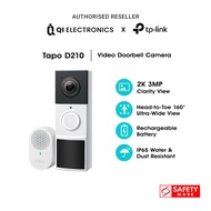 [No1 in SG] TP-Link Smart Doorbell Viewer Long Battery Life Waterproof 3K 5MP Wifi Camera Tapo D235/