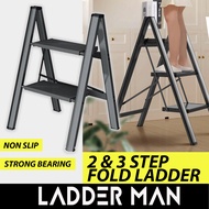 Foldable Stairs Ladder 2 Step Ladder 3 Step Ladder Foldable Stool Ladder Folding Ladder Tangga Lipat