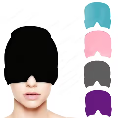 Relief Migraine Relief Cap Gel Ice Cap Single Layer Headgear Ice Pack Headgear Relief Pain Stretchab