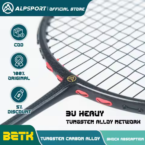 ALP BZTK 3U Aggressive Badminton Racket Tungsten Weaving Process G5 T800 Full Carbon Fiber Import Su