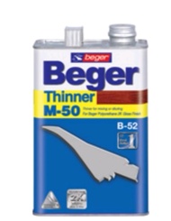 ทินเนอร์ beger เบเยอร์  M50 สำหรับผสมยูริเทน 2K ขนาด 1/4 แกลลอน