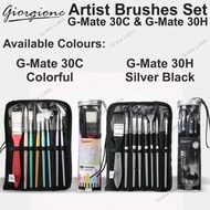 Giorgione Artish Brushes G-Mate 30C 30H Contains 8 Brushes Giorgione Brush/ Set G-30